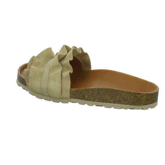 Verbenas Pantoletten Beige - 360° Ansicht