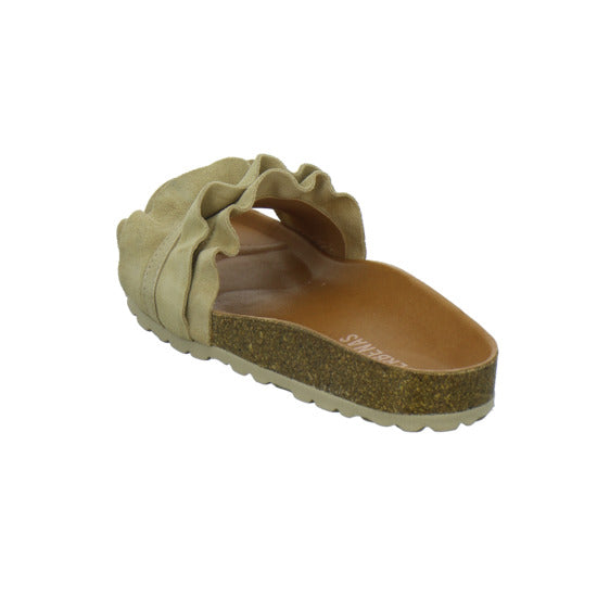Verbenas Pantoletten Beige - 360° Ansicht
