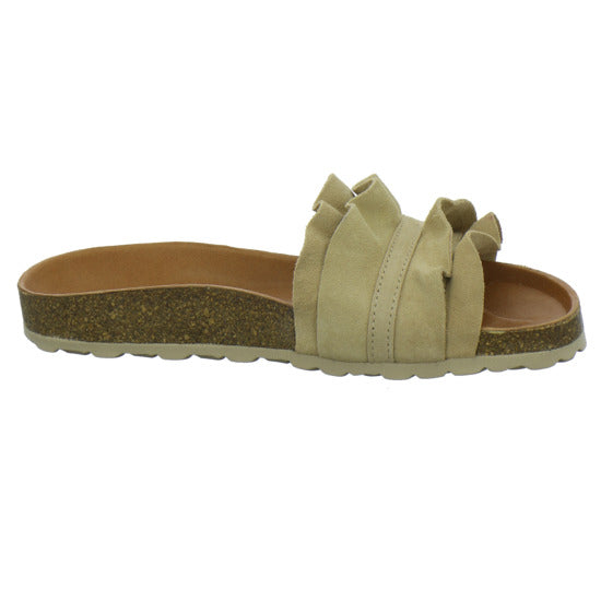 Verbenas Pantoletten Beige - 360° Ansicht
