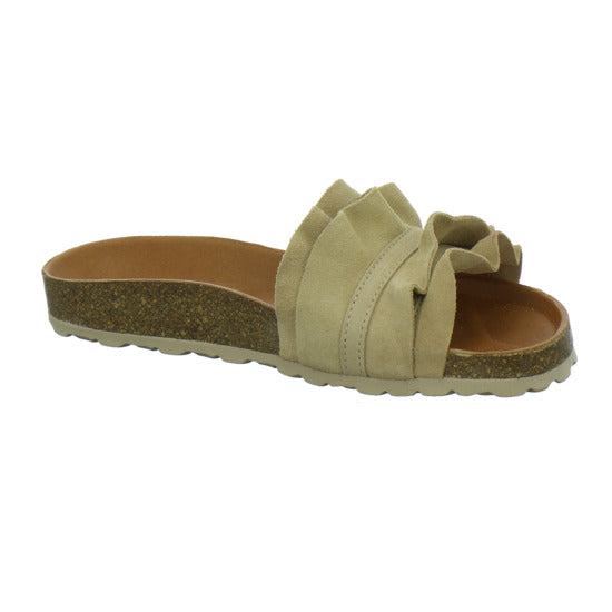 Verbenas Pantoletten Beige - 360° Ansicht
