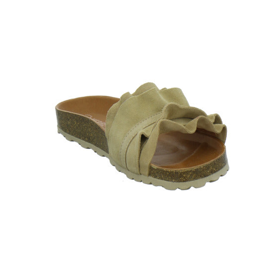 Verbenas Pantoletten Beige - 360° Ansicht
