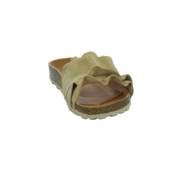 Verbenas Pantoletten Beige - 360° Ansicht