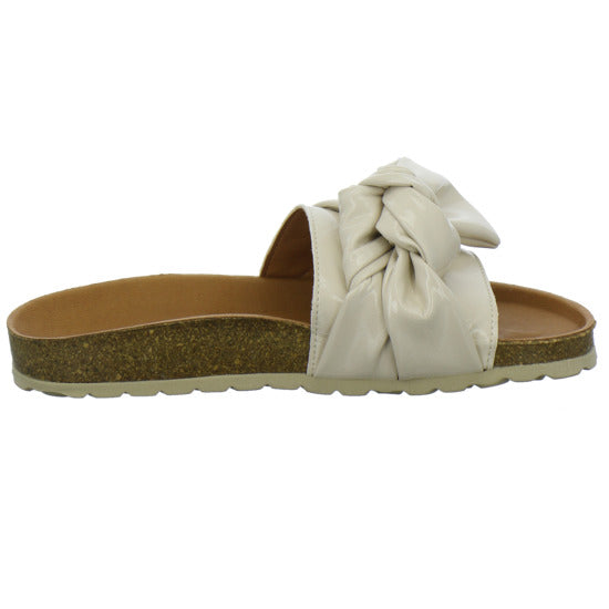 Verbenas Pantoletten Beige - 360° Ansicht