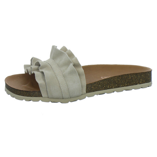 Verbenas Pantoletten Damen Beige
