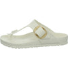 Birkenstock Pantoletten Damen Gizeh Big Buckle EVA Beige