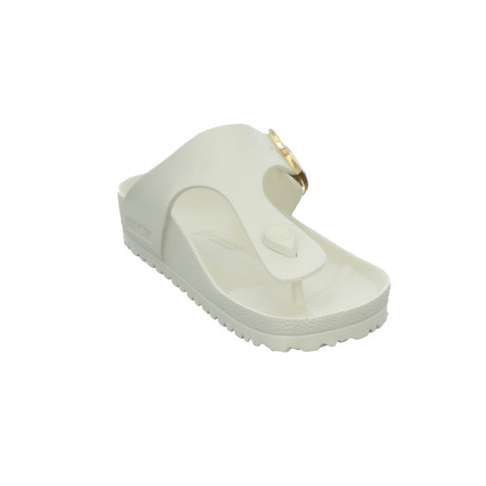 Birkenstock Pantoletten Damen Gizeh Big Buckle EVA Beige