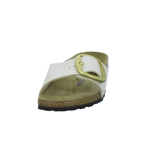 Birkenstock Pantoletten Damen Madrid Big Buckle Beige