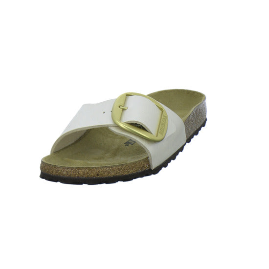 Birkenstock Pantoletten Damen Madrid Big Buckle Beige