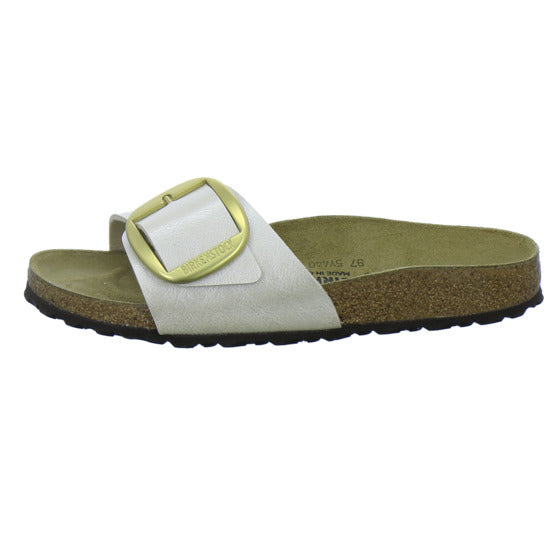 Birkenstock Pantoletten Damen Madrid Big Buckle Beige