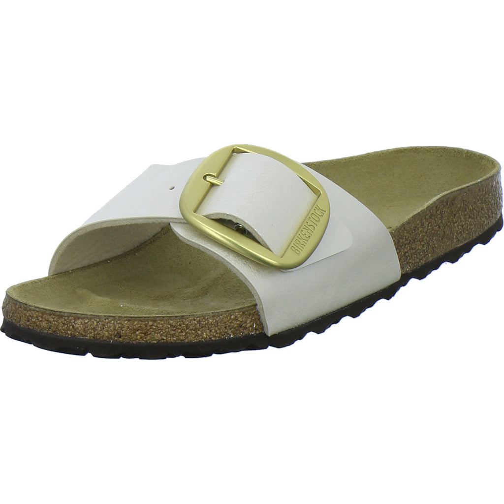 Birkenstock Pantoletten Damen Madrid Big Buckle Beige