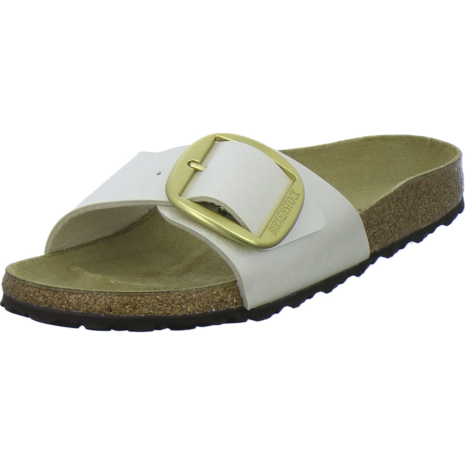Birkenstock Pantoletten Damen Madrid Big Buckle Beige