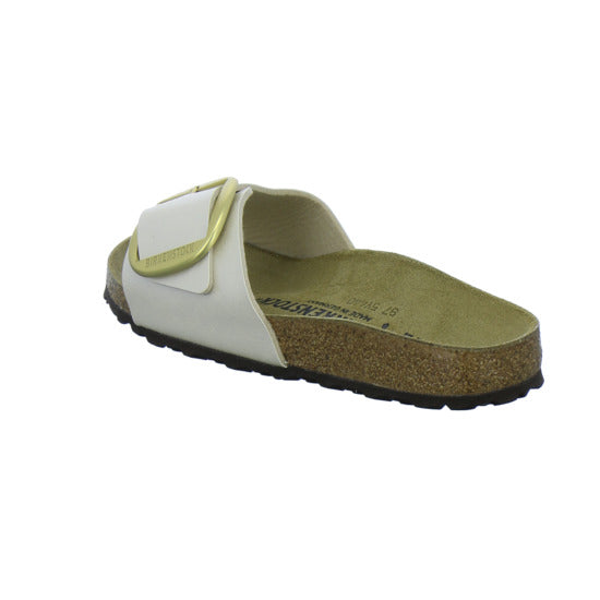 Birkenstock Pantoletten Damen Madrid Big Buckle Beige