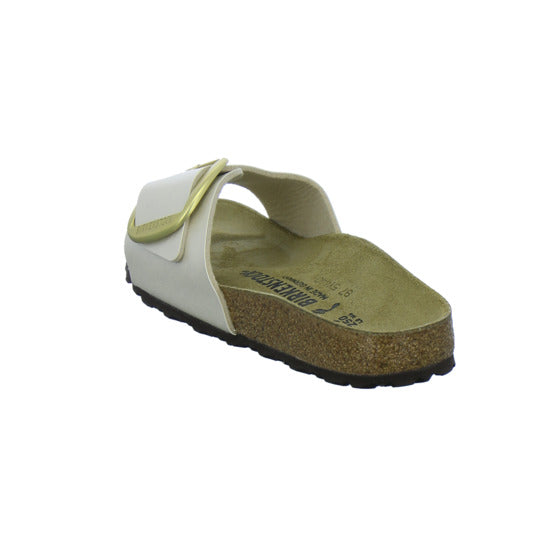Birkenstock Pantoletten Damen Madrid Big Buckle Beige