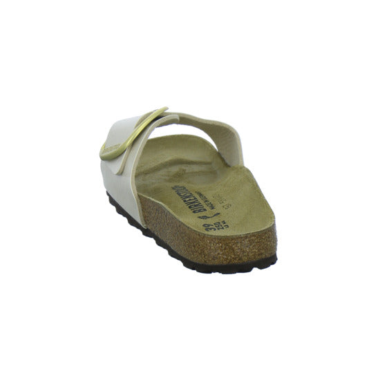 Birkenstock Pantoletten Damen Madrid Big Buckle Beige