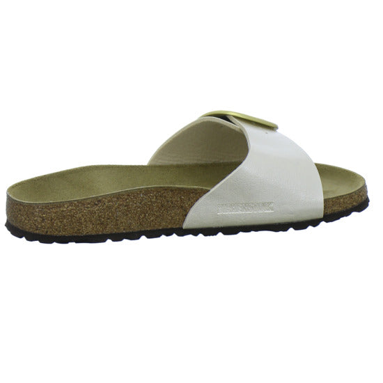 Birkenstock Pantoletten Damen Madrid Big Buckle Beige