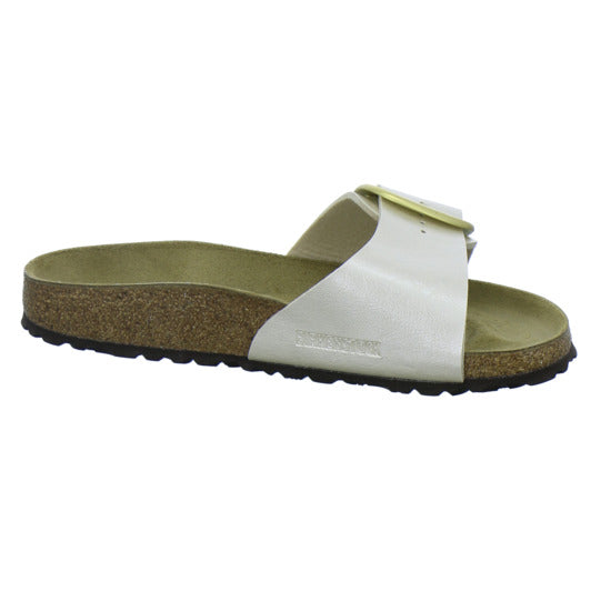 Birkenstock Pantoletten Damen Madrid Big Buckle Beige