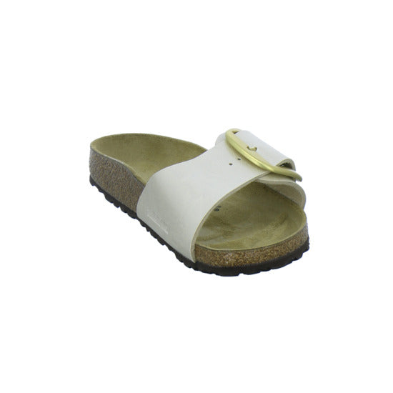 Birkenstock Pantoletten Damen Madrid Big Buckle Beige