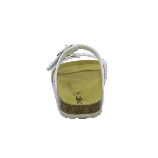 Longo Pantoletten Damen Tieffußbett-bis30mm Multi