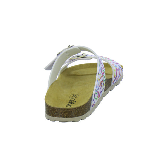 Longo Pantoletten Damen Tieffußbett-bis30mm Multi