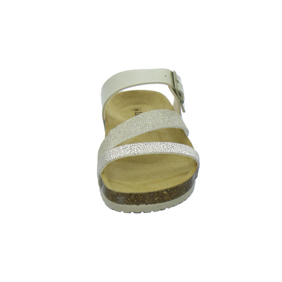 Longo Pantoletten Damen Tieffußbett-ab30mm Gold