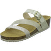 Longo Pantoletten Damen Tieffußbett-ab30mm Gold