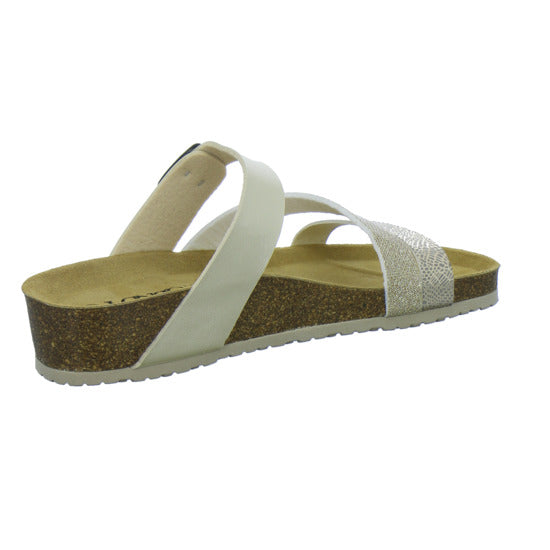 Longo Pantoletten Damen Tieffußbett-ab30mm Gold