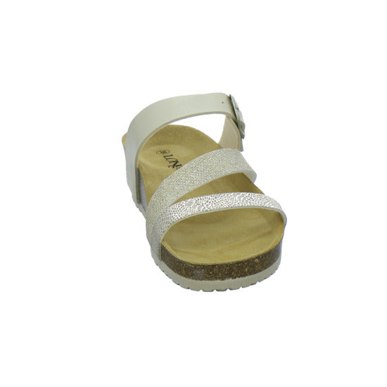 Longo Pantoletten Damen Tieffußbett-ab30mm Gold