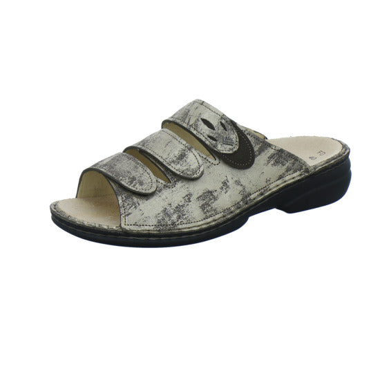Finn Comfort Pantoletten Damen Kos Braun-kombi