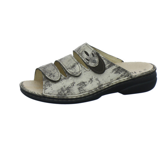Finn Comfort Pantoletten Damen Kos Braun-kombi