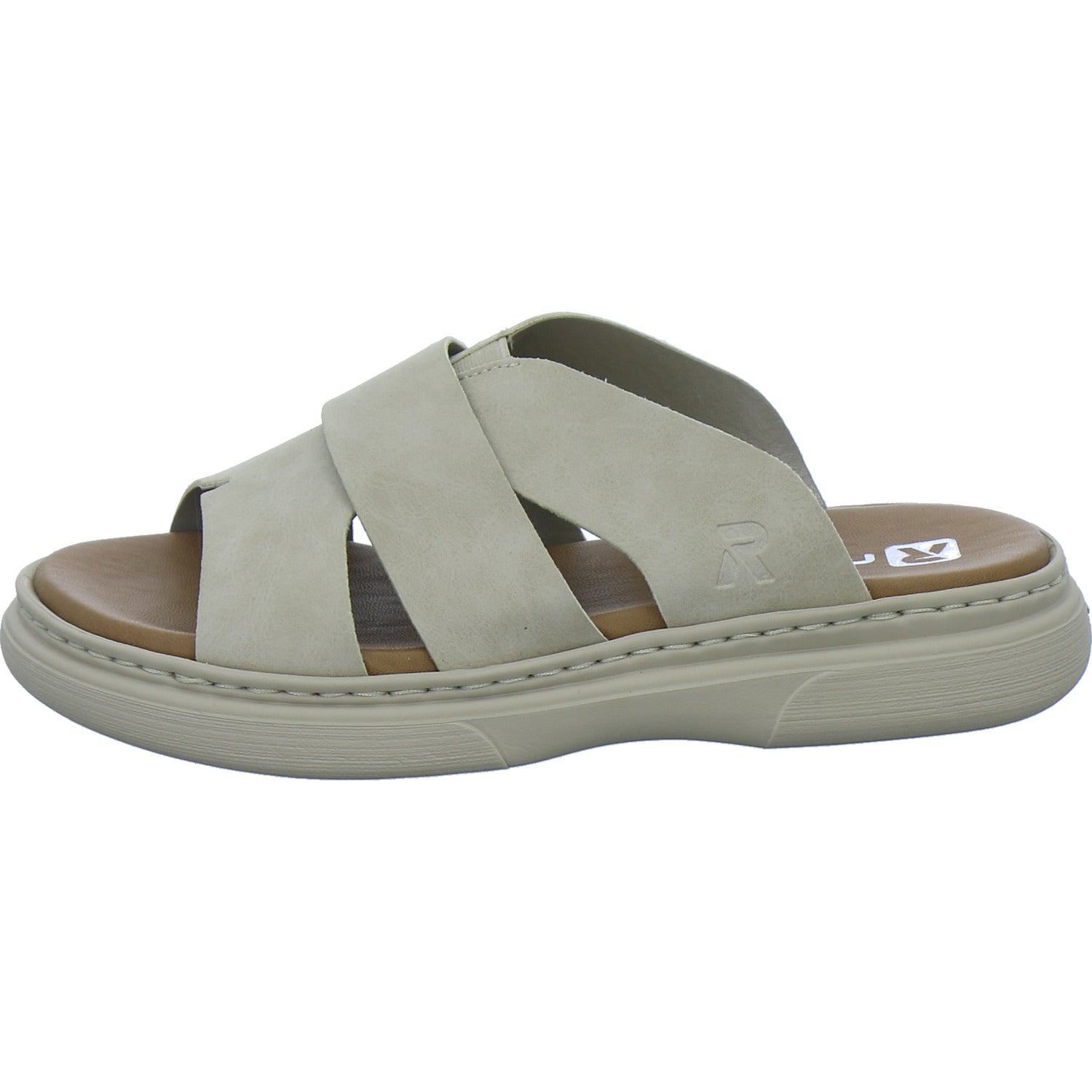 Rieker Pantoletten Damen taupe