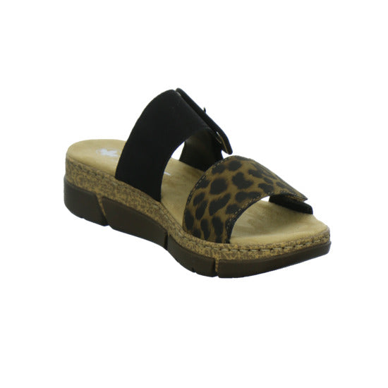 Rieker Pantoletten Damen animal