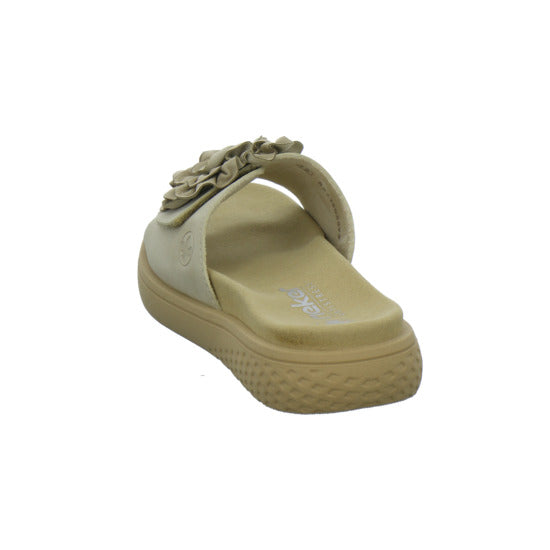 Rieker Pantoletten Beige - 360° Ansicht