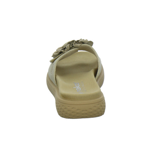 Rieker Pantoletten Beige - 360° Ansicht