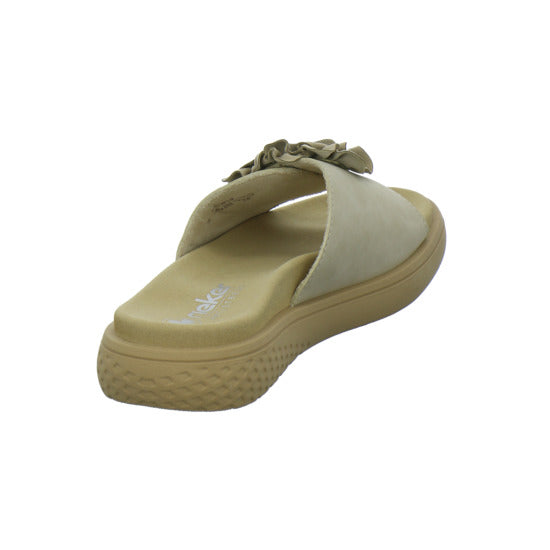 Rieker Pantoletten Beige - 360° Ansicht