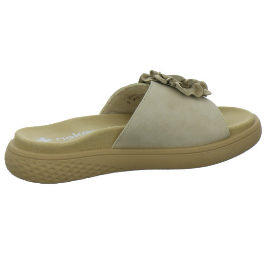 Rieker Pantoletten Beige - 360° Ansicht