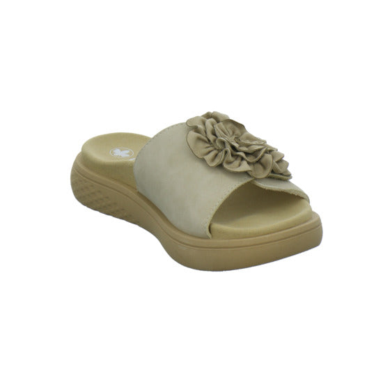 Rieker Pantoletten Beige - 360° Ansicht