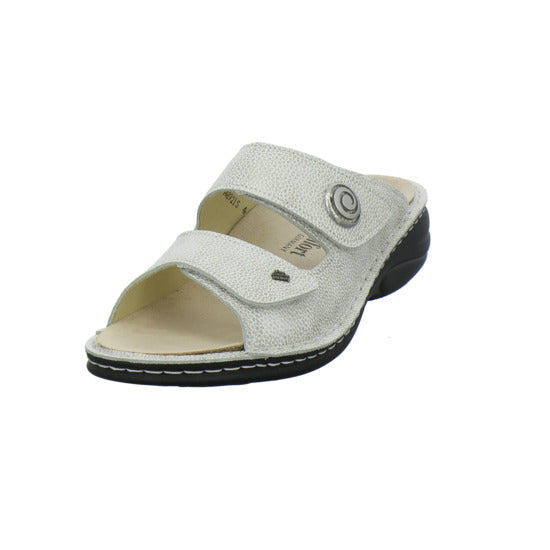 Finn Comfort Colina Pantoletten Beige - 360° Ansicht
