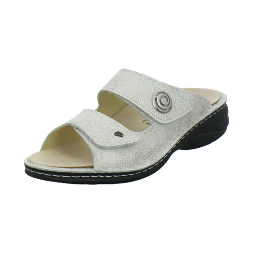 Finn Comfort Colina Pantoletten Beige - 360° Ansicht