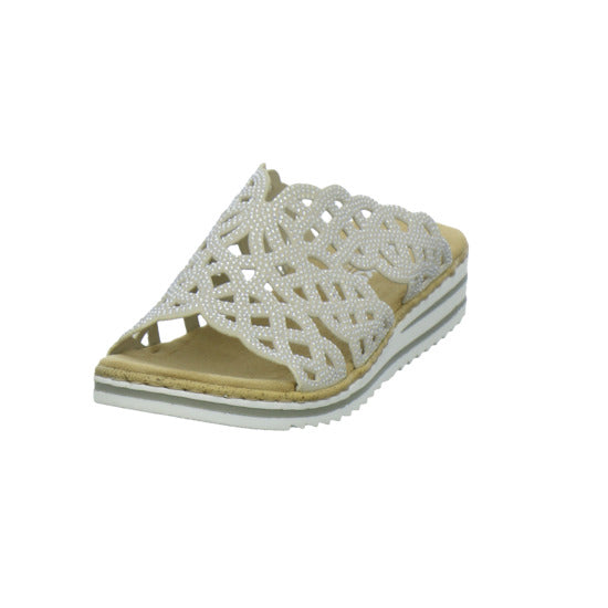 Rieker Pantoletten Damen Beige