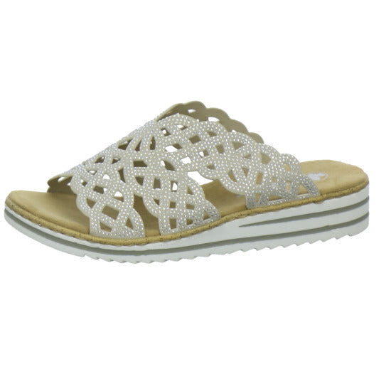 Rieker Pantoletten Damen Beige