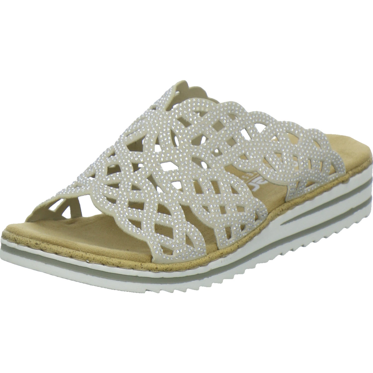 Rieker Pantoletten Damen Beige