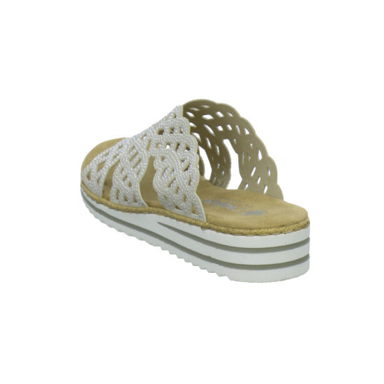 Rieker Pantoletten Damen Beige