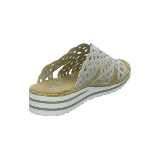 Rieker Pantoletten Damen Beige