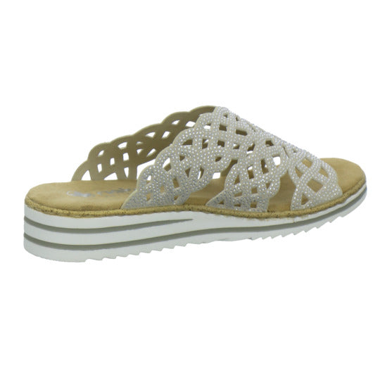 Rieker Pantoletten Damen Beige