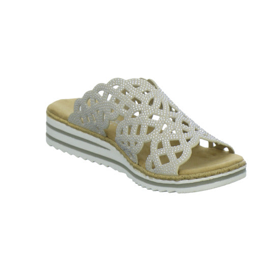 Rieker Pantoletten Damen Beige