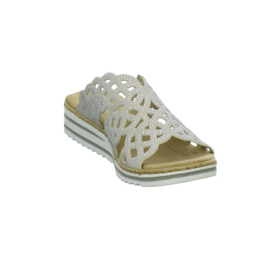 Rieker Pantoletten Damen Beige