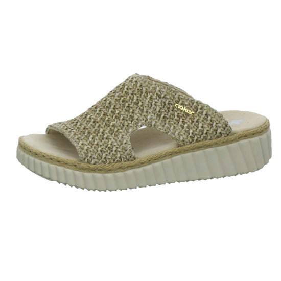 Rieker Pantoletten Damen Beige