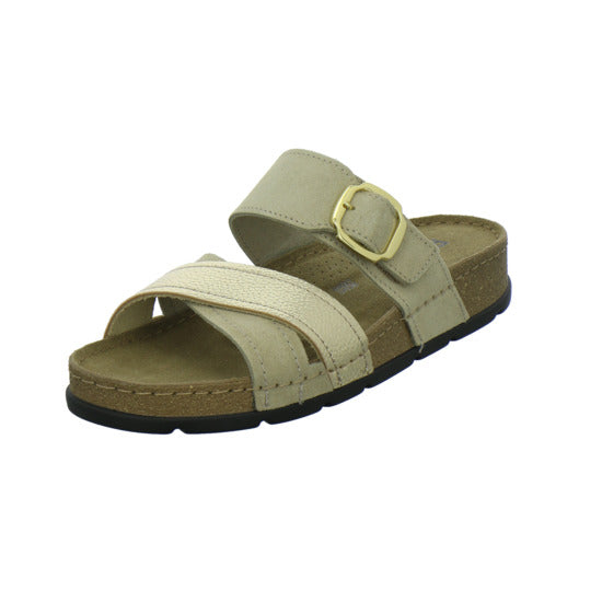 Rohde Pantoletten Beige-kombi - 360° Ansicht