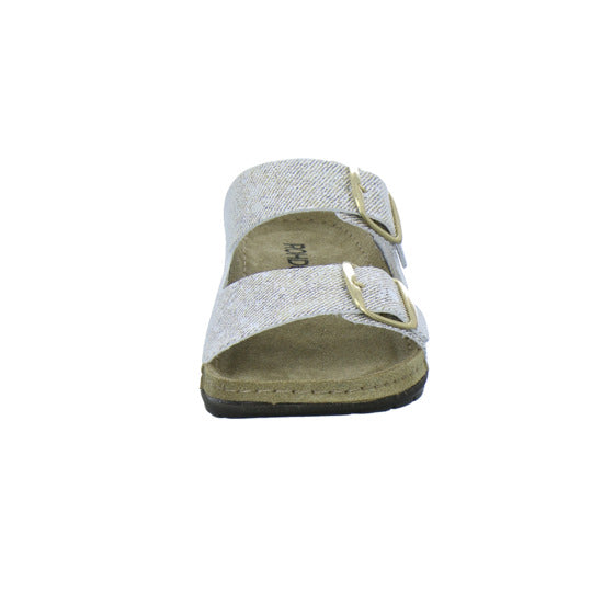 Rohde Pantoletten Damen Beige-kombi