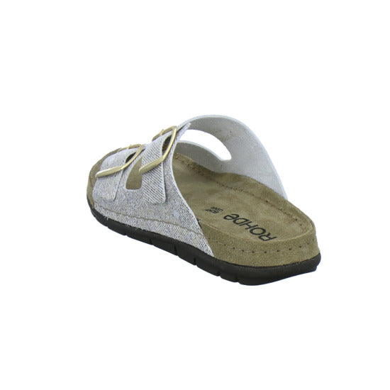 Rohde Pantoletten Damen Beige-kombi